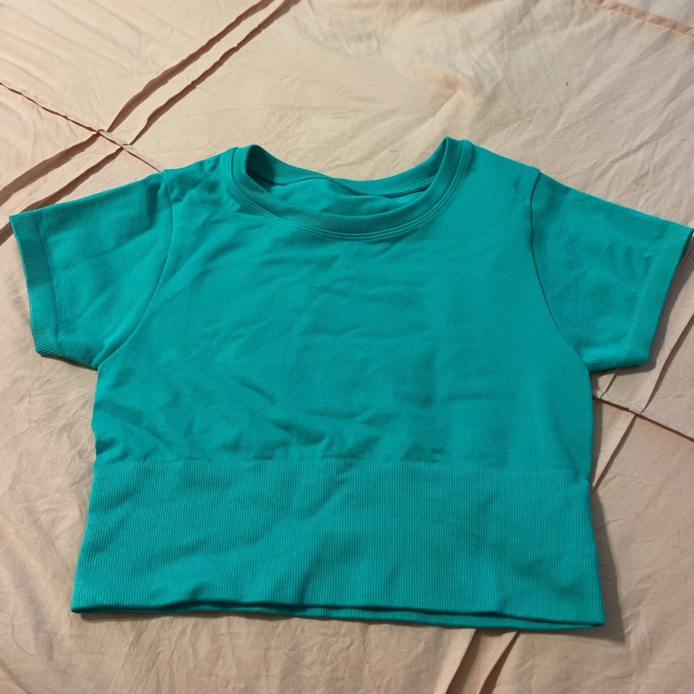 Aerie Teal Crop Top